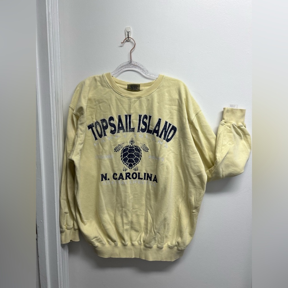 Yellow Topsail Island Sweatshirt